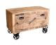 SIT »Rustic« Massivholz Mango Schuhschrank