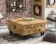 SIT »Rustic« Massivholz Mango Truhen-Couchtisch