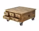 SIT »Rustic« Massivholz Mango Truhen-Couchtisch