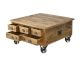 SIT »Rustic« Massivholz Mango Truhen-Couchtisch