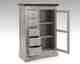 SIT SPA antik used look Akazie massiv Brotschrank