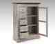 SIT SPA antik used look Akazie massiv Brotschrank