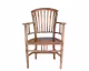 SIT Seadrift Teak Massivholz Stuhl mit Armlehne
