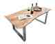 SIT Tops & Tables »Slim« Esstisch Massivholz Akazie Baumkante