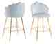 SalesFever »Arielle« Barhocker 2er-Set hellgrau
