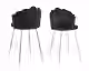 SalesFever »Arielle« Barhocker 2er-Set schwarz