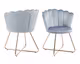 SalesFever »Arielle« Stuhl 2er-Set hellgrau