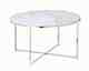 SalesFever »Daisy« Couchtisch Weiß/Chrome