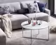 SalesFever »Daisy« Couchtisch Weiß/Chrome