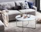 SalesFever »Daisy« Couchtisch Weiß/Chrome