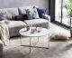 SalesFever »Daisy« Couchtisch Weiß/Gold