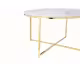 SalesFever »Daisy« Couchtisch Weiß/Gold