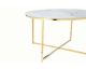 SalesFever »Daisy« Couchtisch Weiß/Gold