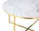 SalesFever »Daisy« Couchtisch Weiß/Gold
