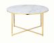 SalesFever »Daisy« Couchtisch Weiß/Gold