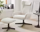 SalesFever »Daphne« Sessel mit Hocker drehbar beige