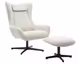 SalesFever »Daphne« Sessel mit Hocker drehbar beige