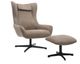 SalesFever »Daphne« Sessel mit Hocker drehbar braun