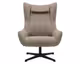 SalesFever »Daphne« Sessel mit Hocker drehbar braun