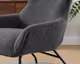 SalesFever »Eloise« Sessel mit Hocker anthrazit