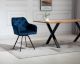 SalesFever »Fiona« Polsterstuhl mit Drehfunktion blau