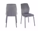 SalesFever »Freddie« Stuhl 2er-Set grau