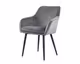 SalesFever »Freja« Armlehnstuhl Samt grau