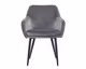 SalesFever »Freja« Armlehnstuhl Samt grau