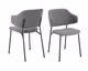 SalesFever »Glenn« Armlehnstuhl 2er-Set dunkelgrau