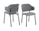 SalesFever »Glenn« Armlehnstuhl 2er-Set dunkelgrau