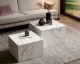 SalesFever »Harlow« Couchtisch 2er-Set Marmoroptik weiß