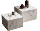 SalesFever »Harlow« Couchtisch 2er-Set Marmoroptik weiß