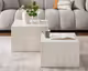 SalesFever »Harlow« Couchtisch 2er-Set Travertinoptik