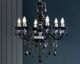 SalesFever »Luxe« Kronleuchter 6-flammig schwarz