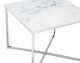 SalesFever »Marmara« Beistelltisch Marmor-Optik weiß/chrom