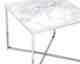 SalesFever »Marmara« Beistelltisch Marmor-Optik weiß/chrom