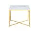 SalesFever »Marmara« Beistelltisch Marmor-Optik weiß/gold