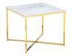SalesFever »Marmara« Beistelltisch Marmor-Optik weiß/gold