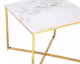 SalesFever »Marmara« Beistelltisch Marmor-Optik weiß/gold
