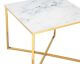 SalesFever »Marmara« Beistelltisch Marmor-Optik weiß/gold