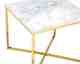 SalesFever »Marmara« Beistelltisch Marmor-Optik weiß/gold