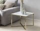 SalesFever »Marmara« Beistelltisch Marmor-Optik weiß/gold
