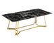 SalesFever »Nelio« Couchtisch schwarz/gold