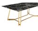 SalesFever »Nelio« Couchtisch schwarz/gold