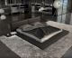 SalesFever »Pearl« Polsterbett schwarz mit LED