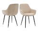 SalesFever »Steve« Armlehnstuhl 2er-Set beige