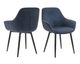 SalesFever »Steve« Armlehnstuhl 2er-Set dunkelblau