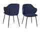 SalesFever »Thea« Armlehnstuhl 2er-Set dunkelblau