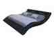 SalesFever »Wave« Polsterbett schwarz mit LED