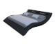 SalesFever »Wave« Polsterbett schwarz mit LED